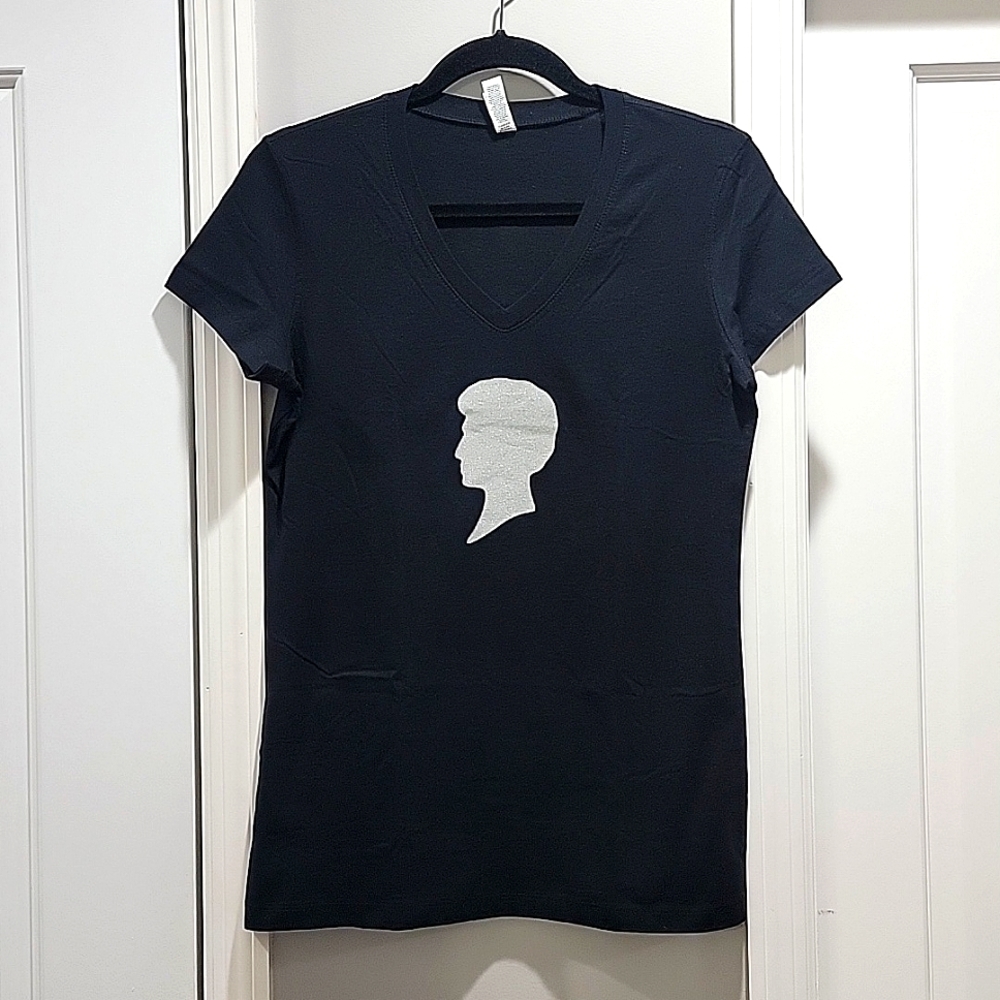 Bella Canvas Schwarzhopf V-Neck T-Shirt 100% Cotton NWOT